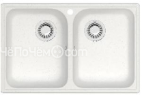 Кухонная мойка ZETT lab 260/Q1 белый лед T260Q001