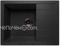 Кухонная мойка GRANFEST QUADRO GF-Q-650L чаша с крылом 650*500мм черный