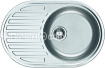 Кухонная мойка FRANKE 101.0009.496  pmn 611 стоп-вентиль нерж.сталь, матовая