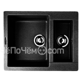 Кухонная мойка LAVA d.1 (lava чёрный металлик)