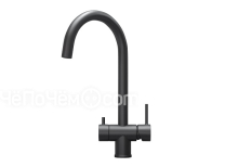 Смеситель GRANULA KS-7104 графит/матовый