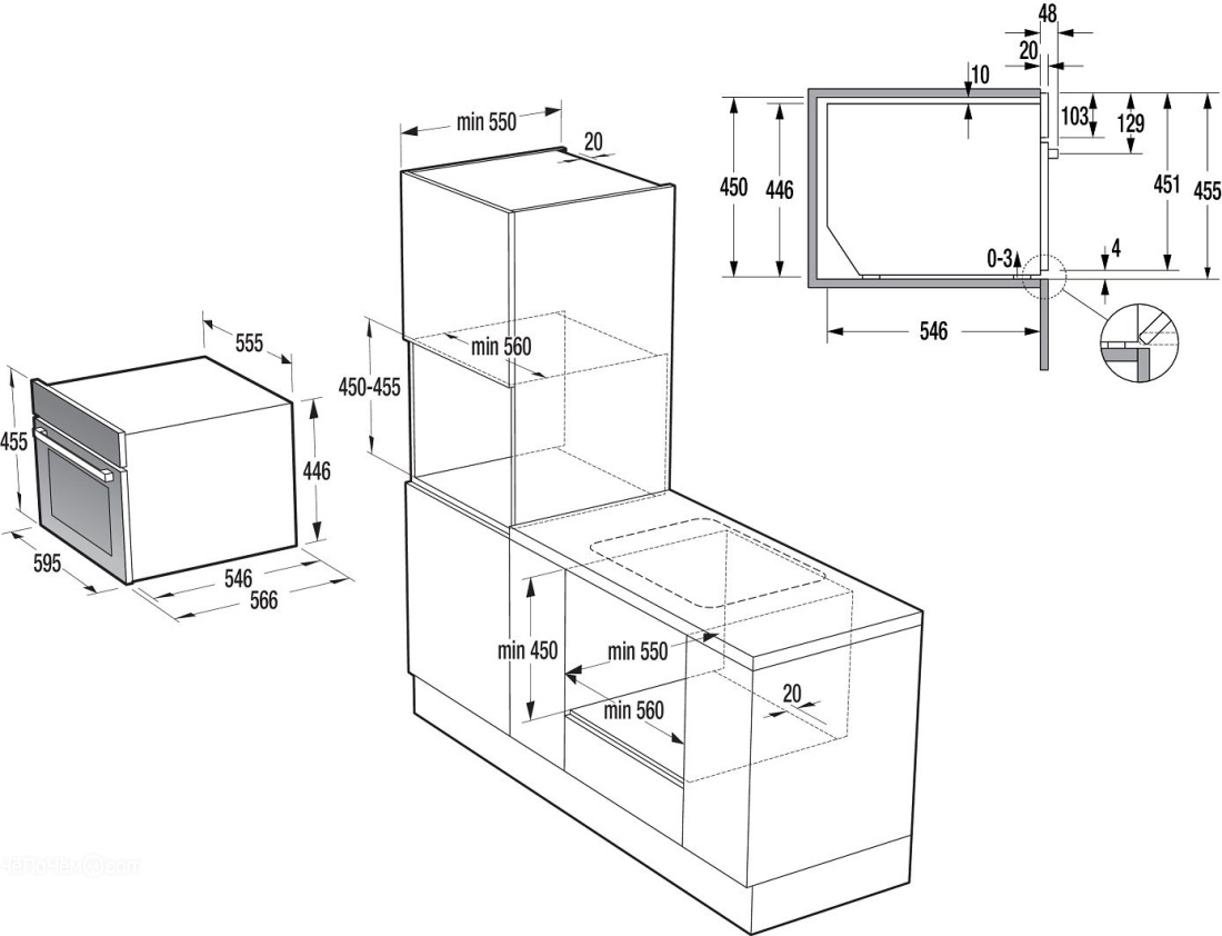Духовой шкаф GORENJE gcm 512 x