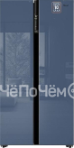 Холодильник WEISSGAUFF WSBS 600 NoFrost Inverter Blue Glass