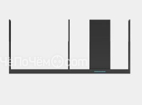 Вытяжка PANDO I-894/90+90 MODULO IZQ. NEGRO MATE V.850 SEC