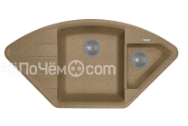 Кухонная мойка Flortek Крокус 980 коричневый (23.040.E0980.105)