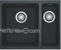 Кухонная мойка Franke KBG 160 под столешницу, вентиль-автомат, оникс