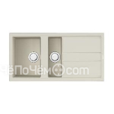 Кухонная мойка OMOIKIRI Kitagawa 100-2-WH 4993803 белый