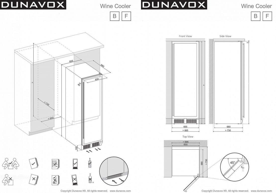 Винный шкаф DUNAVOX exclusive dx-170.490tbk