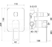 Смеситель IDDIS Slide SLIBL00i67