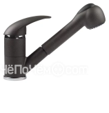 Смеситель для мойки ITALMIX WEB 0800 (LAVA чёрный металлик)