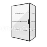 Душевое ограждение NIAGARA NG-0220-08 BLACK прямоугольник