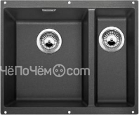 Кухонная мойка Blanco SUBLINE 340/160-U SILGRANIT антрацит (чаша справа) с отв.арм. InFino (арт.5235