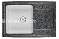 Кухонная мойка Granula HI-74 гибрид черный/арктик