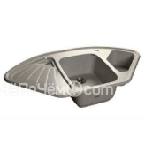 Кухонная мойка GRANFEST Corner GF-C1040E (1040х570) Серый 310 угловая 430135
