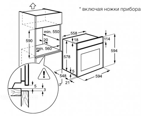 Духовой шкаф ELECTROLUX eoc 95851 bx