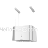 Вытяжка MAUNFELD BOX (ISLA) 45 нержавейка/белое стекло