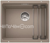 Кухонная мойка Blanco ETAGON 500-U SILGRANIT PuraDur серый беж гранит 522234