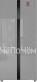 Холодильник WEISSGAUFF WSBS 500 Inverter NoFrost Inox Glass