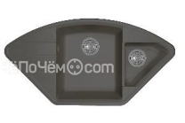 Кухонная мойка Flortek Крокус 980 антрацит (23.040.E0980.302)