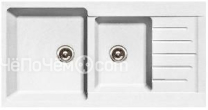 Кухонная мойка GRANFEST Practic GF-P980KL (980х510) Белый 331 2-секц. 429658