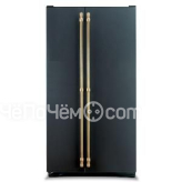 Холодильник IO MABE ORGF2DBHFNM черный, ручки золото/бронза