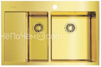 Кухонная мойка OMOIKIRI Akisame 78-2-LG-R Нерж.сталь/светлое золото PVD 4973088