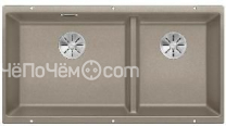 Кухонная мойка Blanco SUBLINE 480/320-U серый беж c отв.арм. InFino (арт.523591)