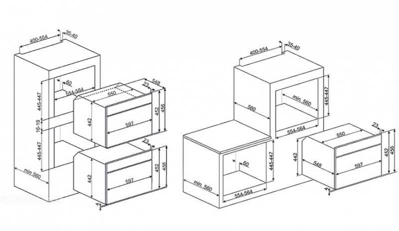 Пароварка SMEG sf4800vao