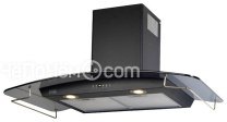 Вытяжка KRONASTEEL scarlett 900 black/dark glass/gold 5p с рейлингом