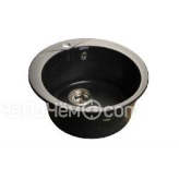 Кухонная мойка GRANFEST Rondo GF-R480 (d480) Черный 308 круглая 432577