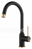 Смеситель RIVELATO Garda antracite oro