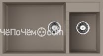 Кухонная мойка Omoikiri Tedori 85-2-U-SA Tetogranit/бежевый (4993942)