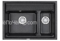 Кухонная мойка GRANULA KS-7302 чёрный
