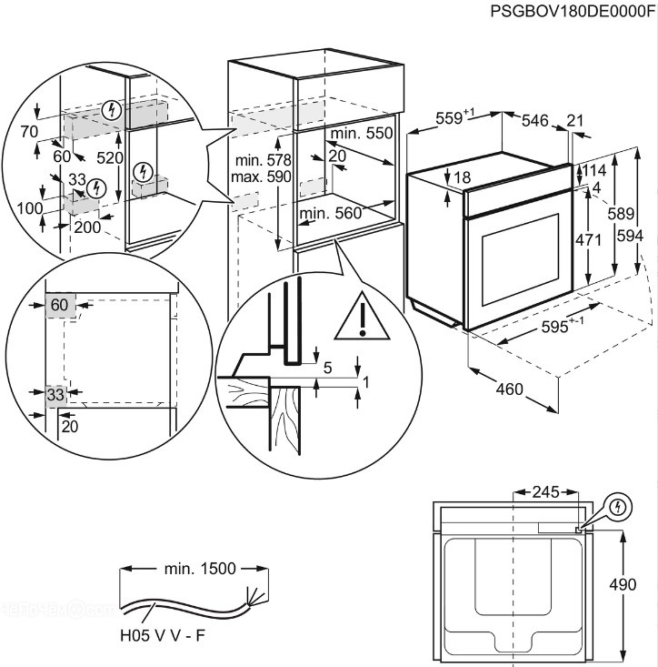 Духовой шкаф ELECTROLUX eoc 5851 fox