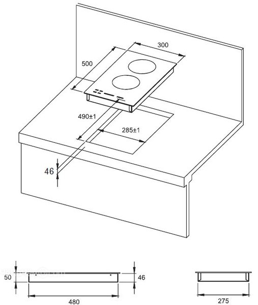 Варочная панель KUPPERSBERG fq 3 vt 03 (105)