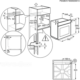 Духовой шкаф ELECTROLUX opec6631x