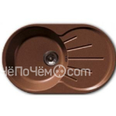 Кухонная мойка GRANFEST RONDO GF-R-750L чаша с крылом 750*460мм терракот