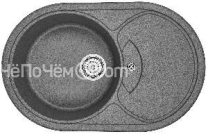 Кухонная мойка GRANULA GR-7801  графит