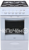 Кухонная плита ЛЫСЬВА эг 401 мс-2у белая без крышки
