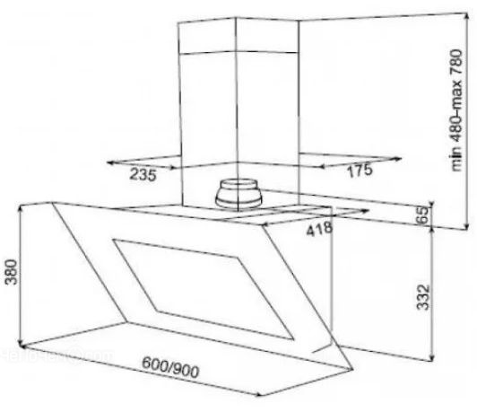 Вытяжка Teka DVT 950 black