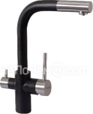 Смеситель FLORENTINA КРИСТАЛЛ FL антрацит 333.32H.2123.302