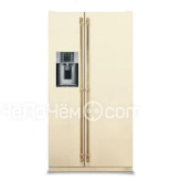 Холодильник IO MABE ORE30VGHCBI бежевый, ручки золото/бронза