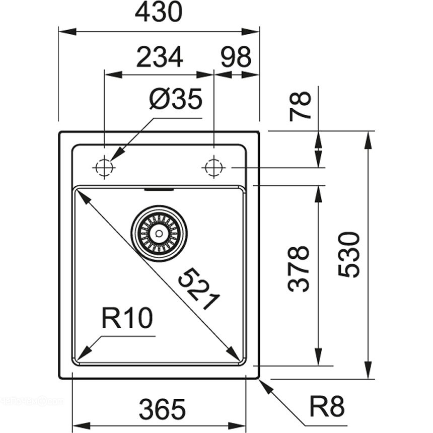Кухонная мойка FRANKE SID 610-40 серый