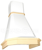 Вытяжка ELIKOR камин грань 60 бежевый / дуб выбеленный