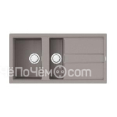 Кухонная мойка OMOIKIRI Kitagawa 100-2-GR 4993804 Leningrad grey