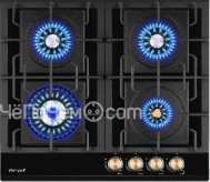 Варочная поверхность WEISSGAUFF HGG 641 BV Volcano Burner Nano Glass