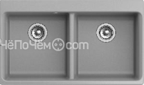 Кухонная мойка RIVELATO AXEL 90-2D grigio metallizza