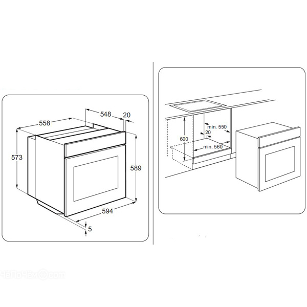 Духовой шкаф ZANUSSI zob 38903 xd