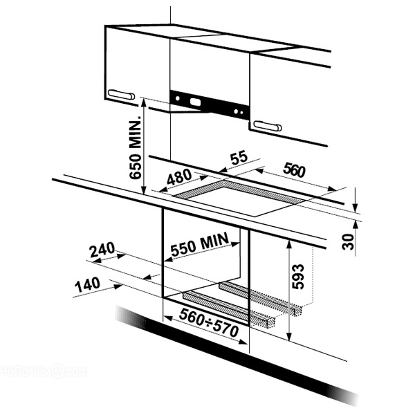 Варочная панель ELECTROLUX eht 70835 k