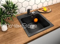 Кухонная мойка Bamboo Кардинал 450 черный (29.030.B0450.407)